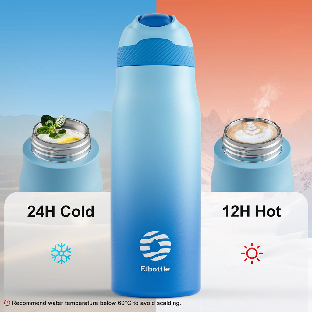 Gourde isotherme bleue