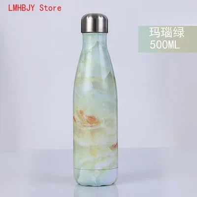 Gourde isotherme marbre