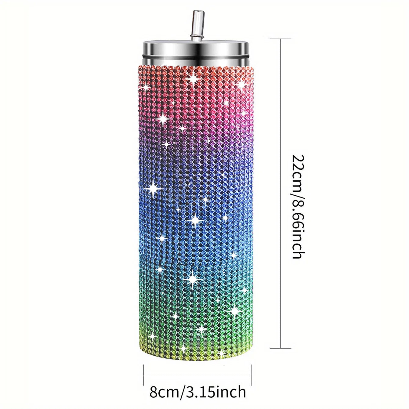Gourde isotherme paillette