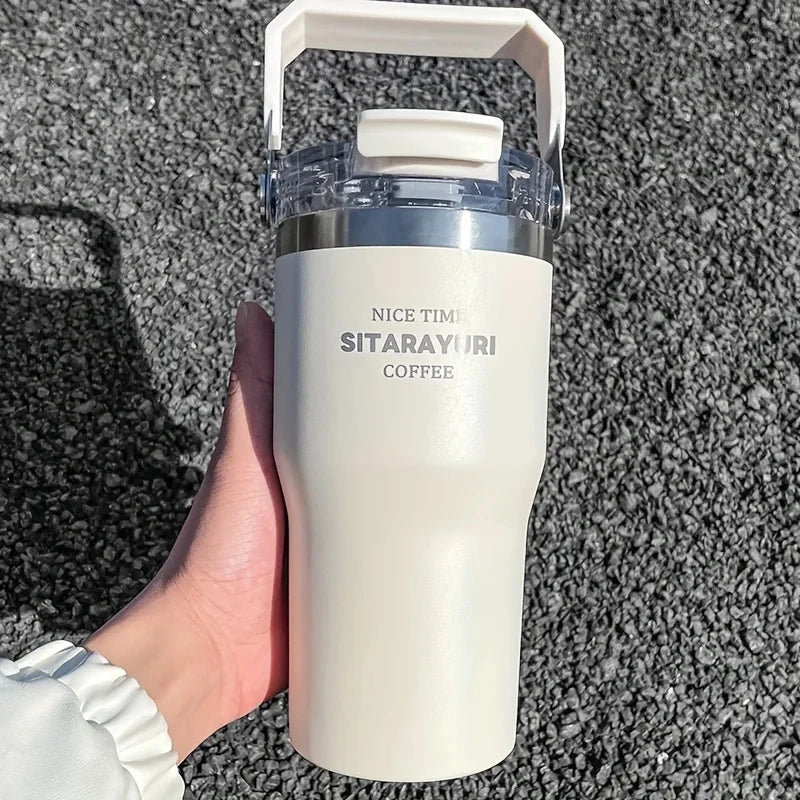 Gourde isotherme beige