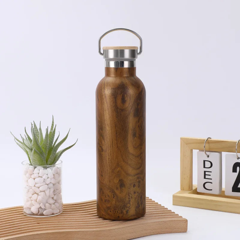 Gourde isotherme en bois