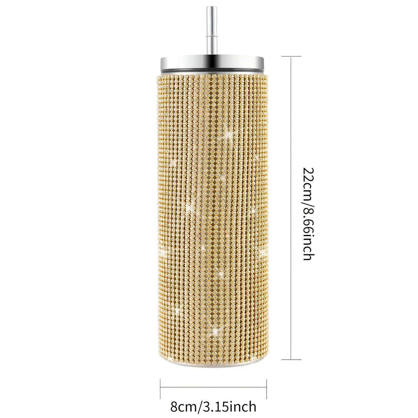 Gourde isotherme paillette